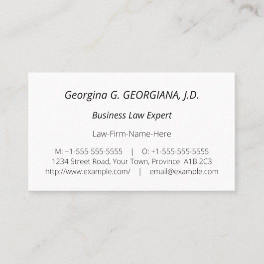 立派企業ので無名名刺 名刺 (正面)