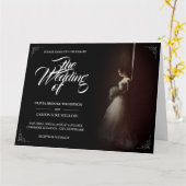 立結婚ち花嫁との発表 – クラシック カード (黄色い花)