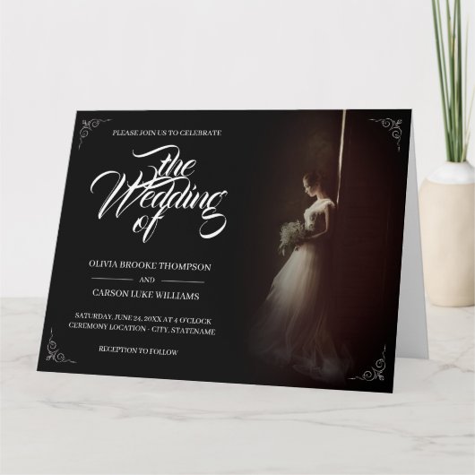 立結婚ち花嫁との発表 – クラシック カード (正面)