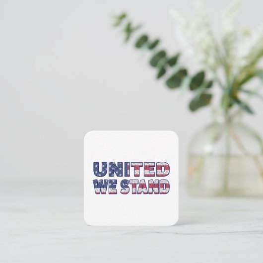 立統一されたつ スクエア名刺 (スタンド正面)