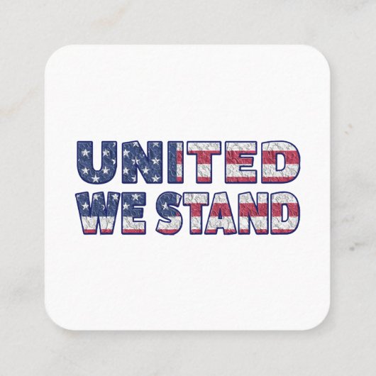 立統一されたつ スクエア名刺 (裏面)