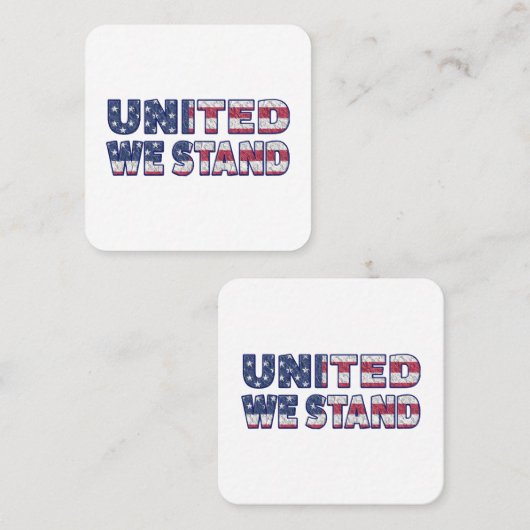 立統一されたつ スクエア名刺 (正面/裏面)