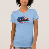 立統一されたつ |女性用スリムフィット Tシャツ (正面)