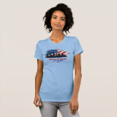 立統一されたつ |女性用スリムフィット Tシャツ (正面フル)