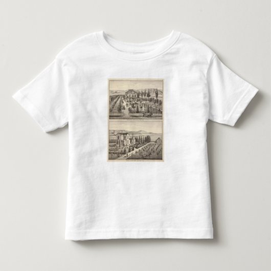 立腹、オーウェンの住宅 トドラーTシャツ (正面)