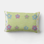 立花(ライム) ランバークッション (裏面)