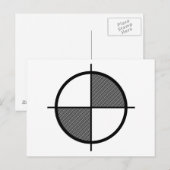 立面図記号はがき(濃) ポストカード (正面/裏面)