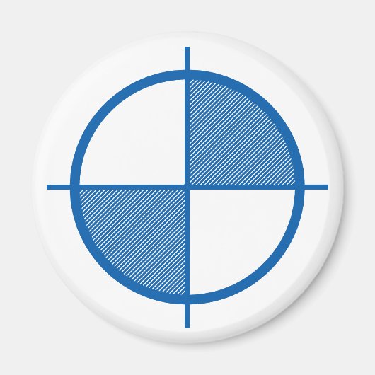 立面図記号マグネット（青） マグネット (正面)