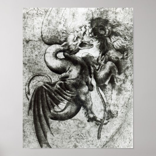 竜と獅子の戦い ポスター (正面)