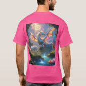 竜の光るフライト» Tシャツ (裏面)