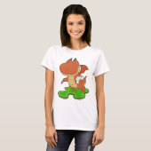 竜の画家 絵筆 ペインティング Tシャツ (正面フル)