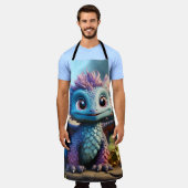 竜の相伝お洒落 エプロン (着用した状態)