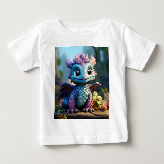 竜の相伝お洒落 ベビーTシャツ (正面)