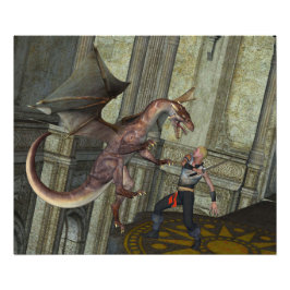 竜の襲撃 フォトプリント           