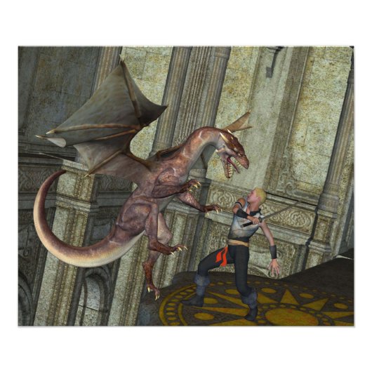 竜の襲撃 フォトプリント            (正面)