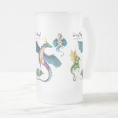 竜は爬虫類のような伝説である フロストグラスビールジョッキ (正面右)