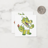 竜フレンドリーに迎えられる ノートカード (正面/裏面インサイチュ)