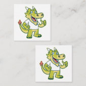 竜フレンドリーに迎えられる ノートカード (正面/裏面)