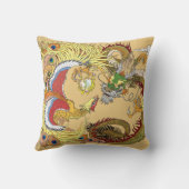 竜中国のと不死鳥 クッション (裏面)