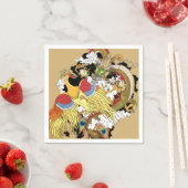 竜中国のと不死鳥 スタンダードカクテルナプキン (インサイチュ)