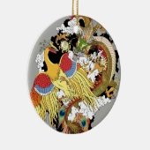 竜中国のと不死鳥 セラミックオーナメント (右)