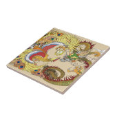 竜中国のと不死鳥 タイル (側面)