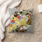 竜中国のと鳳凰 クッション (ブランケット)