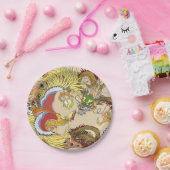 竜中国のと鳳凰 ペーパープレート (パーティー)