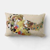 竜中国のと鳳凰 ランバークッション (裏面)