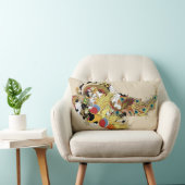 竜中国のと鳳凰 ランバークッション (椅子)