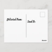 竜巻の古い納屋 ポストカード (裏面)