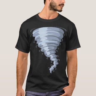 竜巻の衣装ストーム恐ろしい天気 Tシャツ