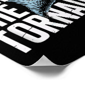 竜巻の面白い気象予報士の天気の男の子 ポスター (角)