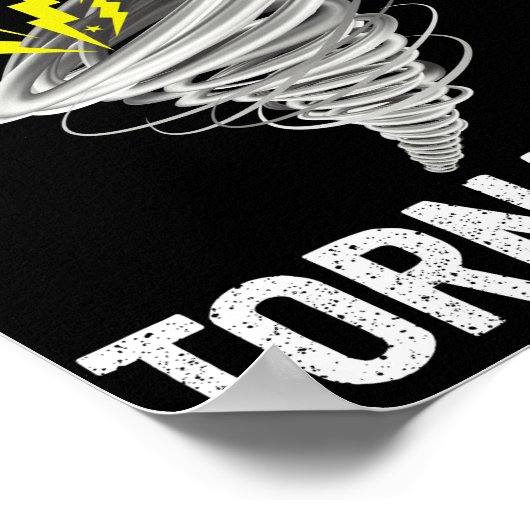 竜巻を愛する少年が雷を照らす ポスター (角)