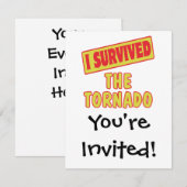 竜巻を生き延びた 招待状 (正面/裏面)