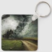 竜巻を破壊するハウスストーム気象学 キーホルダー (裏面)