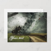 竜巻を破壊するハウスストーム気象学 ポストカード (正面/裏面)