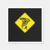 竜巻ストームチェザーハリケーン天気雨ギフト スタンダードカクテルナプキン (正面)