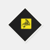 竜巻ストームチェザーハリケーン天気雨ギフト スタンダードカクテルナプキン (角)