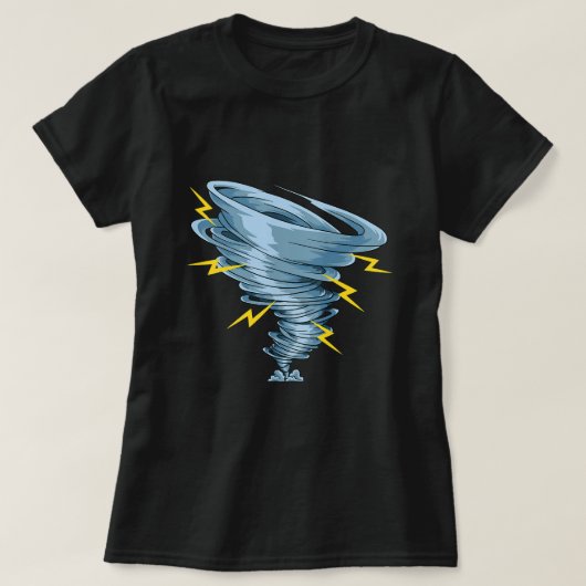 竜巻気象学士気象学 Tシャツ (デザイン正面)