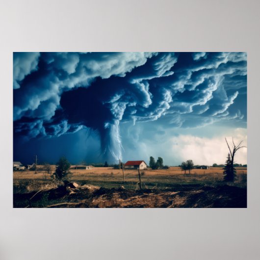 竜巻自然力がパワーアース災害を解き放つ ポスター (正面)