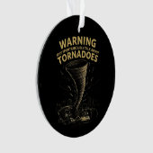 竜巻警告について自発的に話すかもしれない オーナメント (正面)