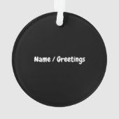 竜巻警告について自発的に話すかもしれない オーナメント (裏面)