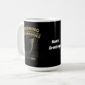 竜巻警告について自発的に話すかもしれない コーヒーマグカップ (正面左)