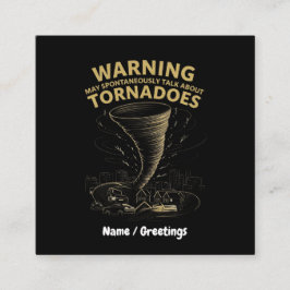 竜巻警告について自発的に話すかもしれない スクエア名刺