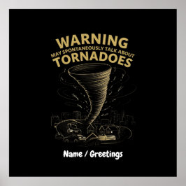 竜巻警告について自発的に話すかもしれない ポスター