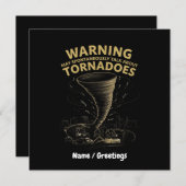 竜巻警告について自発的に話すかもしれない 招待状 (正面/裏面)