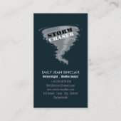 竜巻 – ストームチェザーデザイン、気象学者 名刺 (正面)