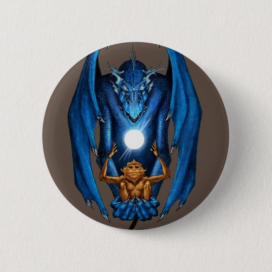 竜座の猿の生産 缶バッジ (正面)