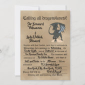 竜殺しの巻 招待状 (正面)